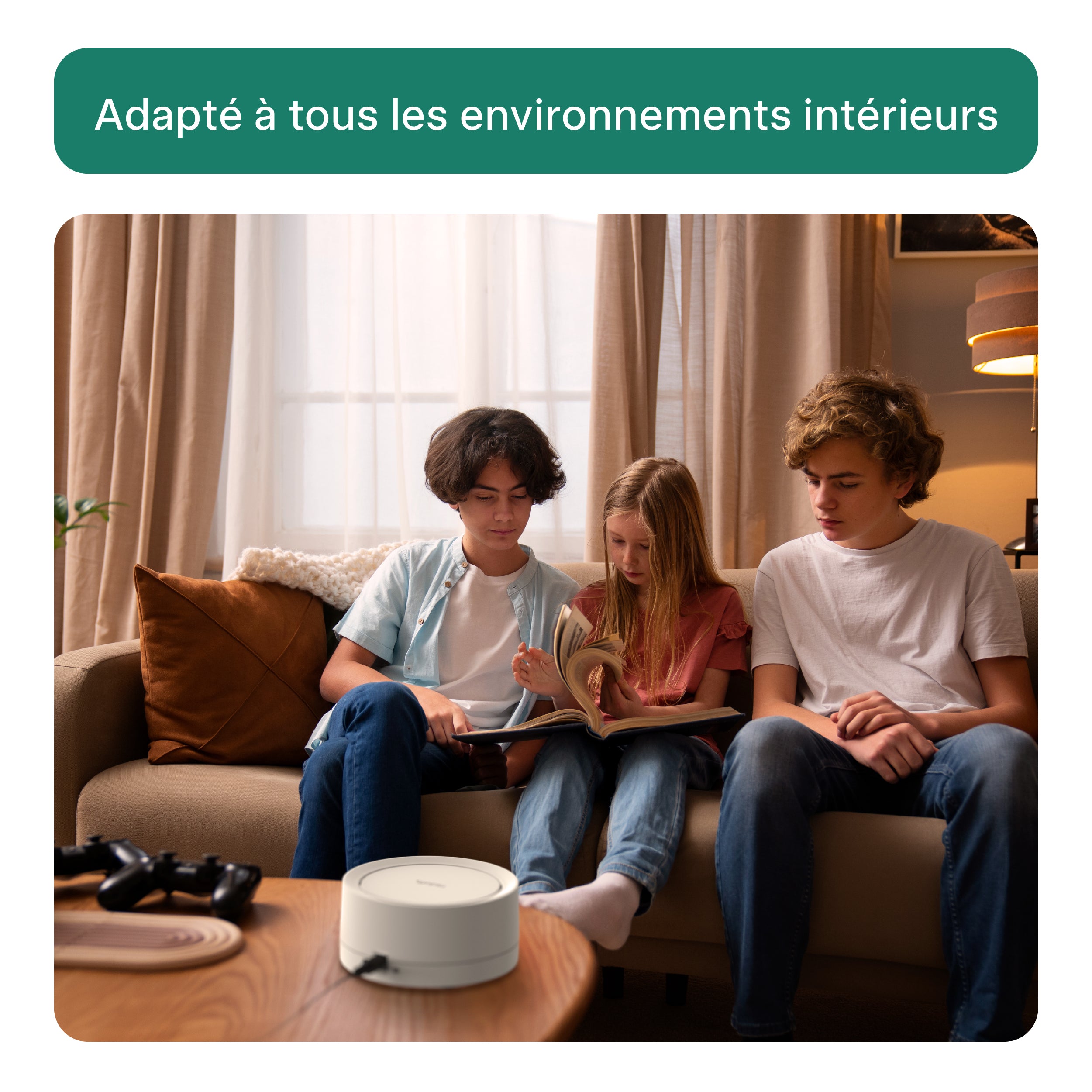 Dispositif Radoff Now blanc : adapté à tous les environnements intérieurs.
